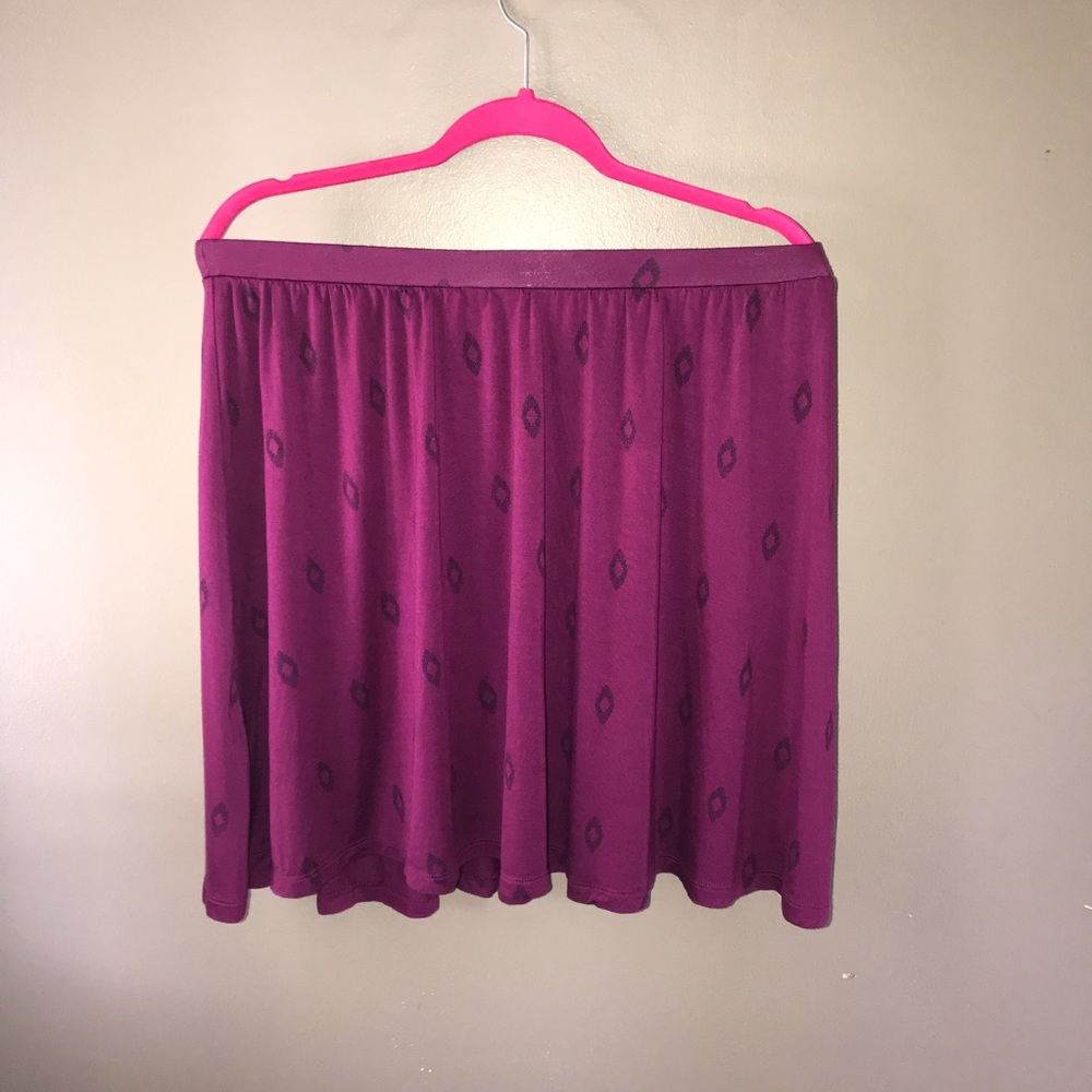 Old Navy Maroon Cotton Skirt